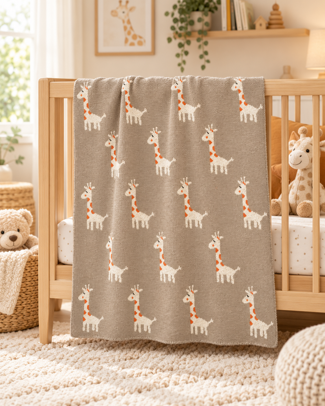 Georgia Giraffe Baby Blanket