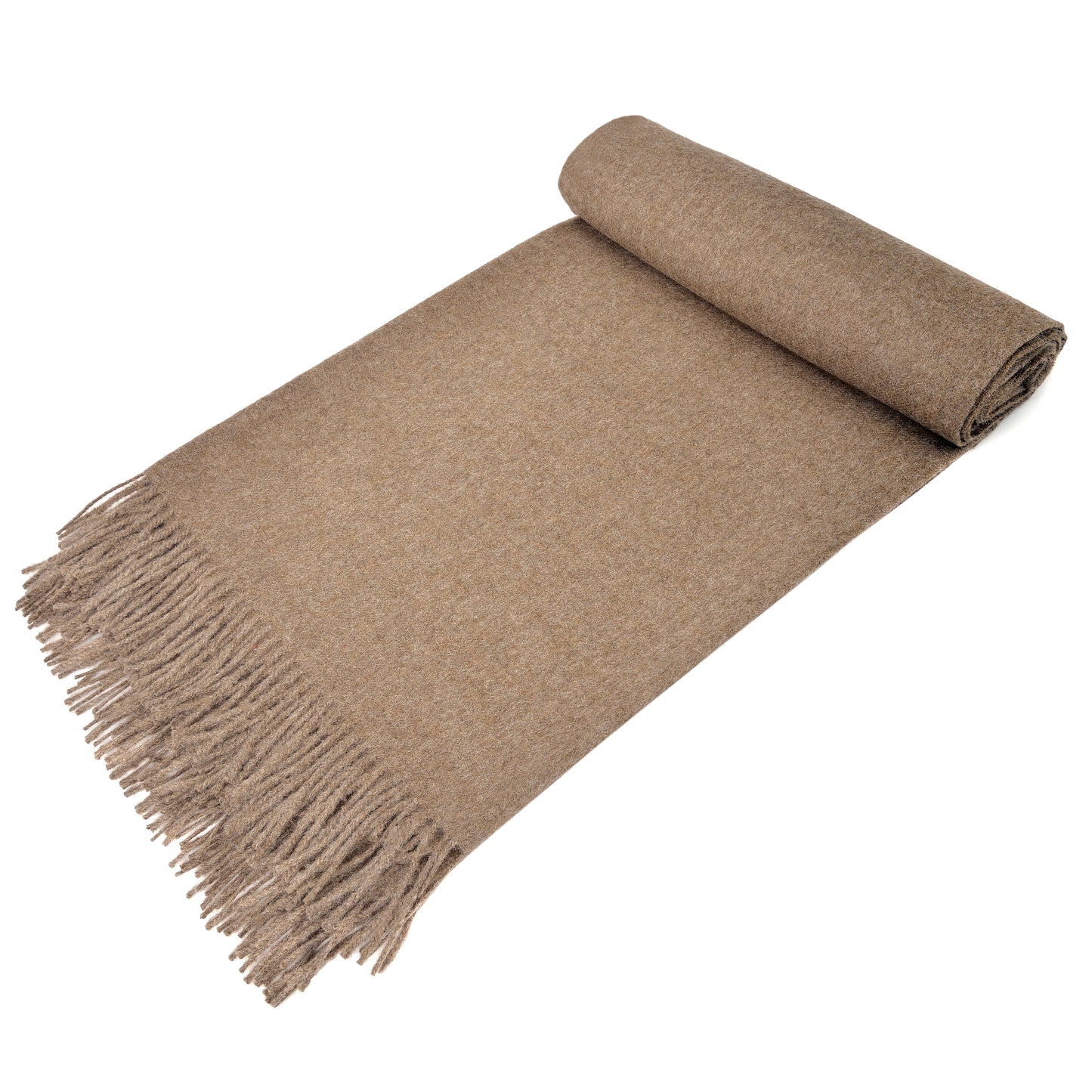 Ava Baby Alpaca Throw - Camel