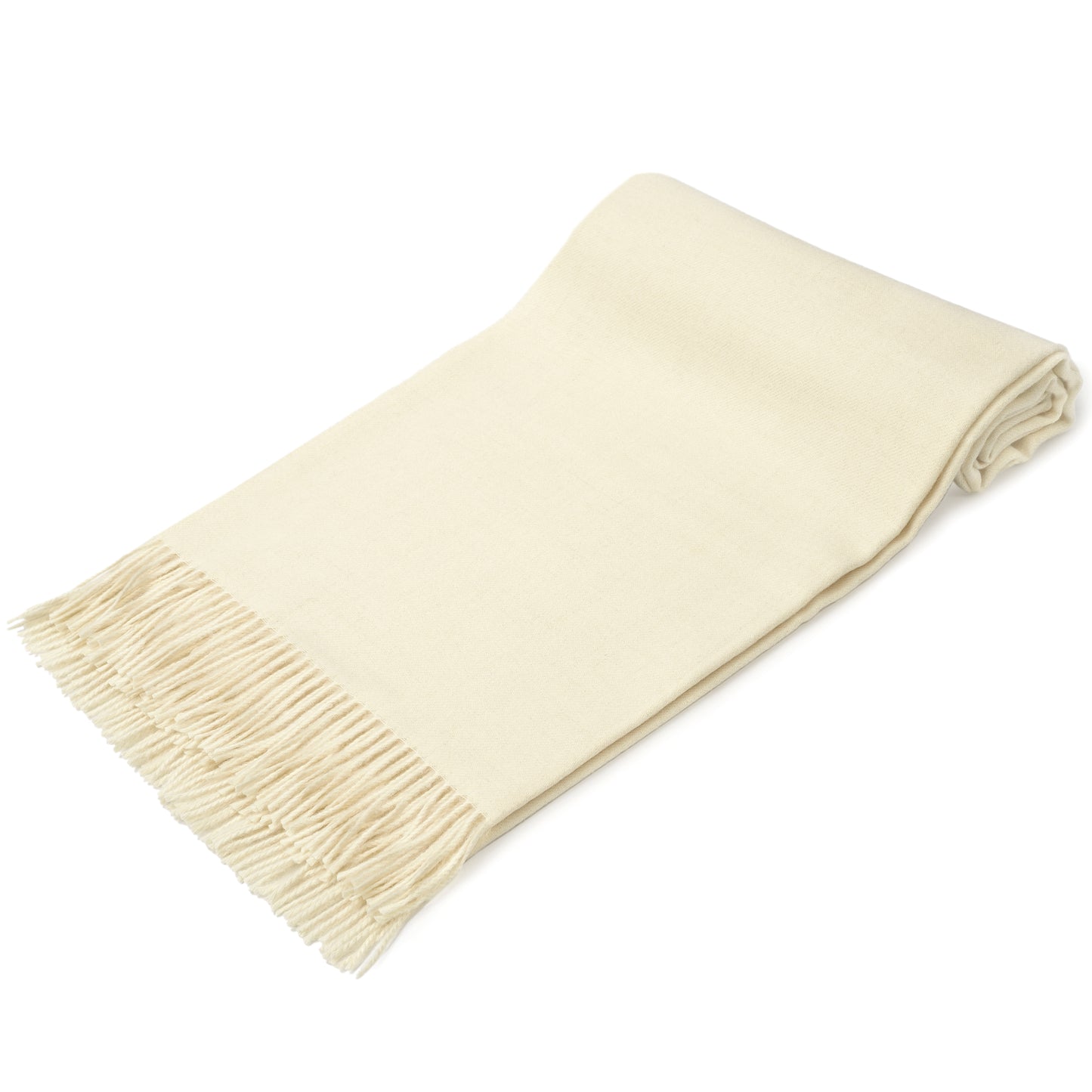 Ava Baby Alpaca Throw - Ivory