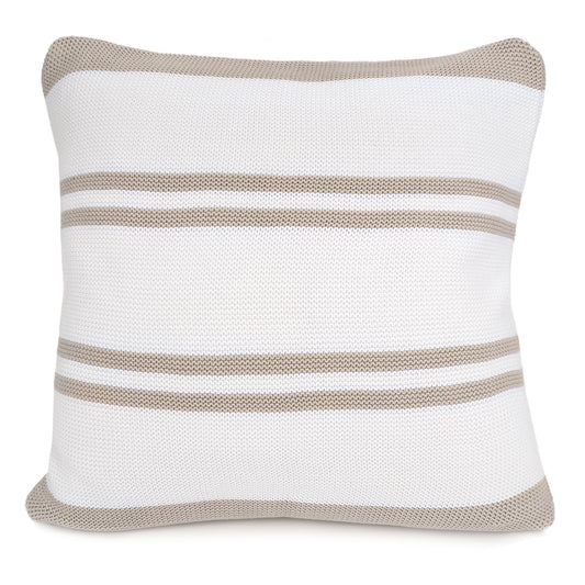 Hudson Striped Pillow - Sand 20"x20"