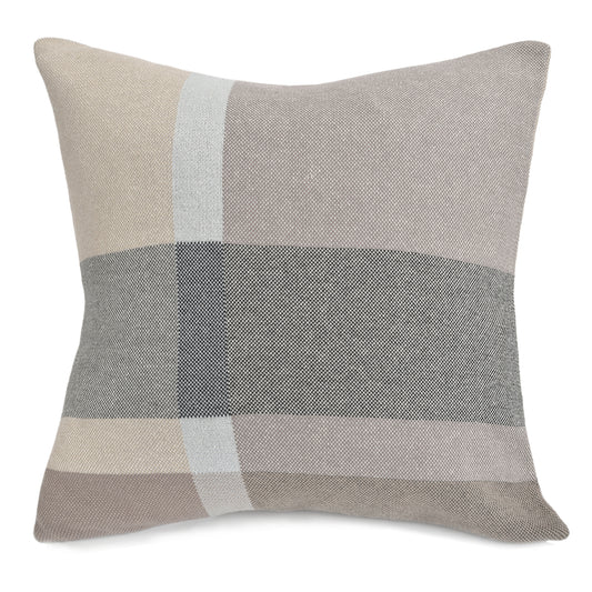 Rory Plaid Pillow - Beige 20"x20"
