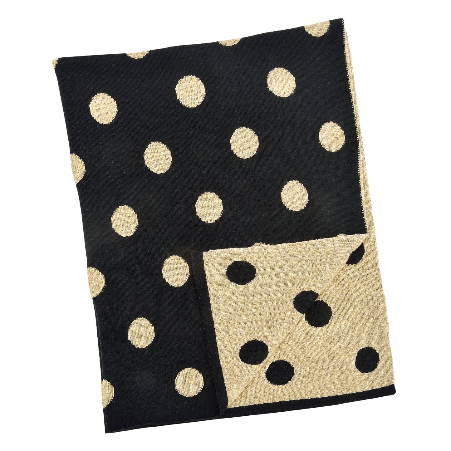 Kennedy Polka Dot Baby Blanket - Black