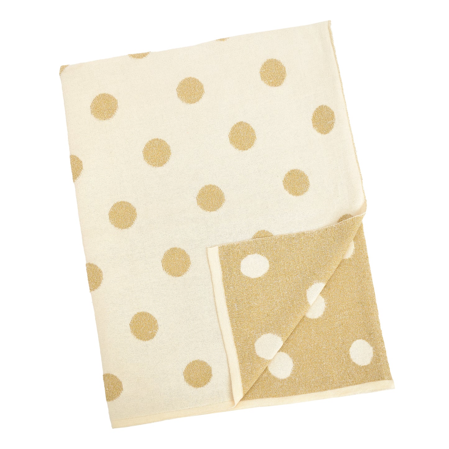 Kennedy Polka Dot Baby Blanket - Ivory