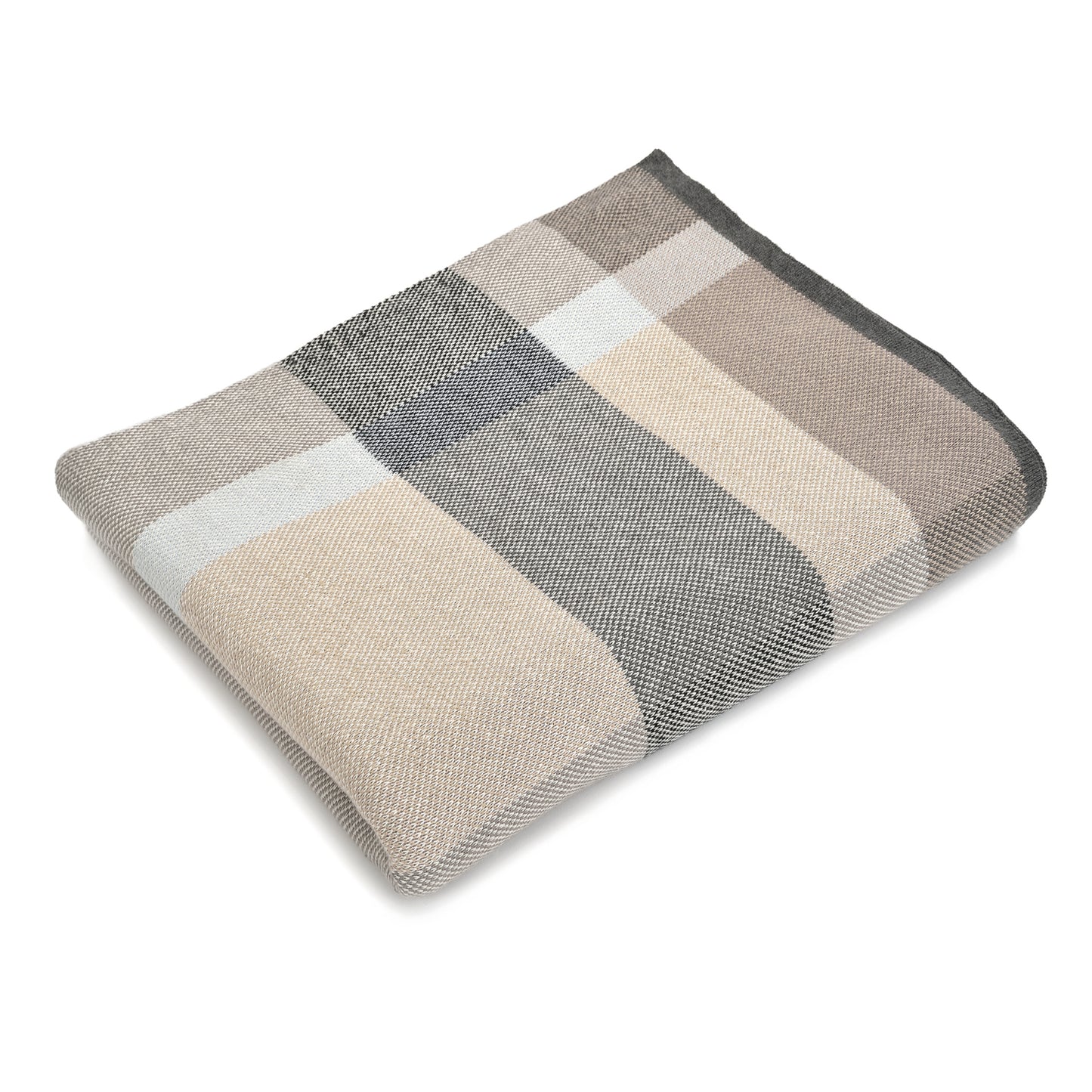 Rory Plaid Throw - Beige