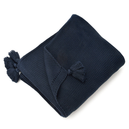 Jordan Tassel Throw - Navy
