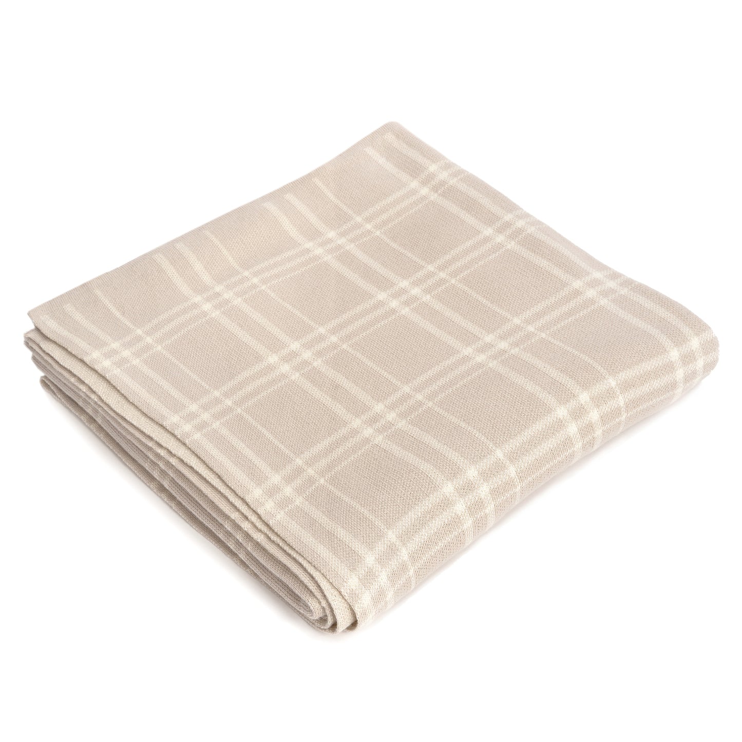 Thomas Plaid Throw - Sand