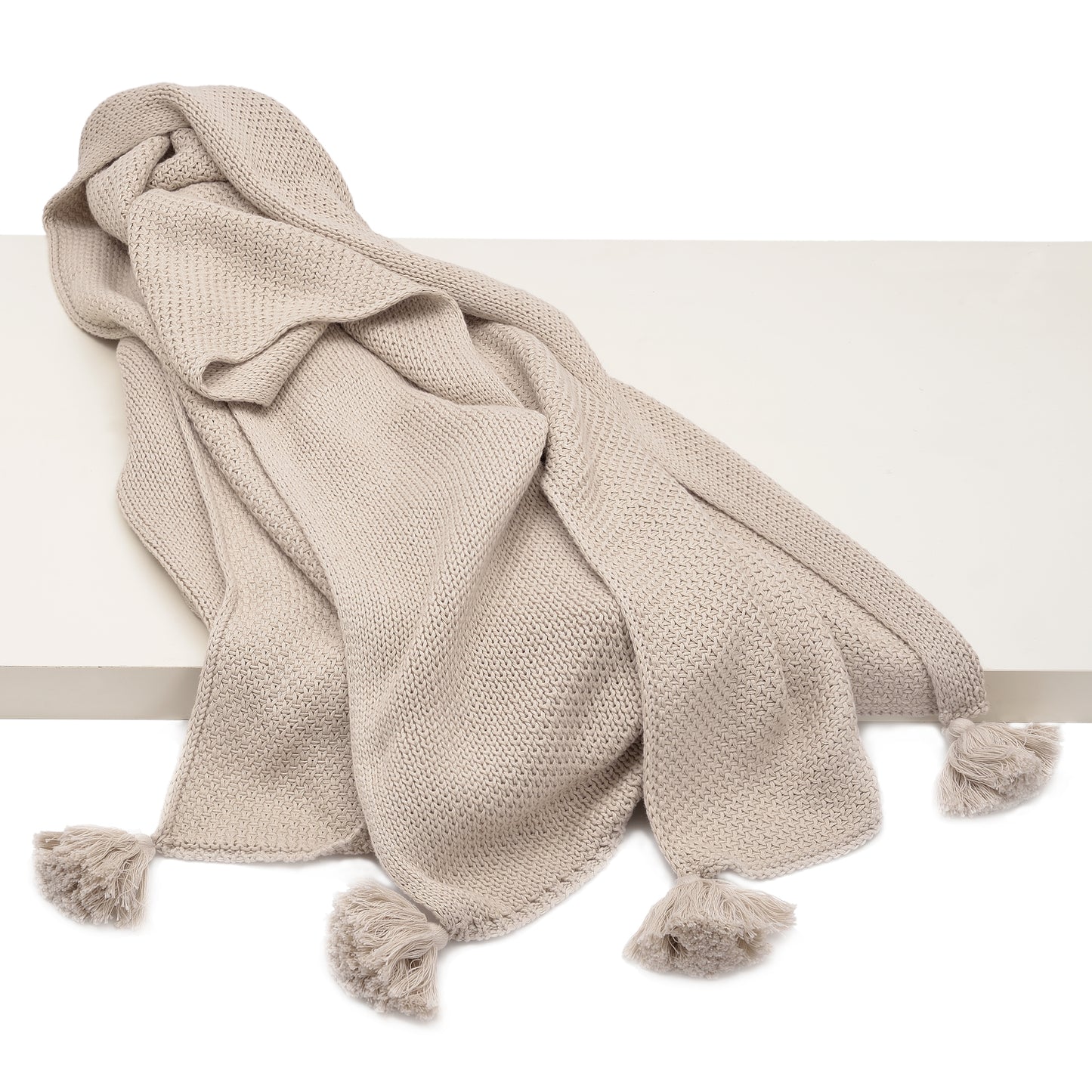 Jordan Tassel Throw - Sand