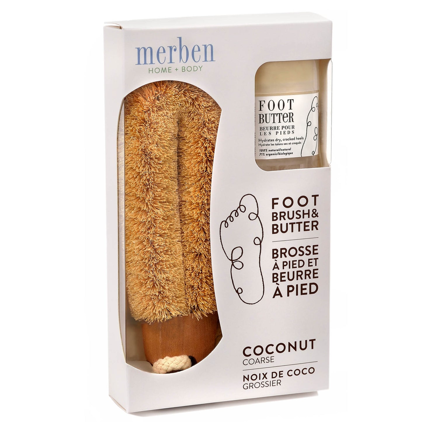 Coconut Brush and Foot Butter - Set