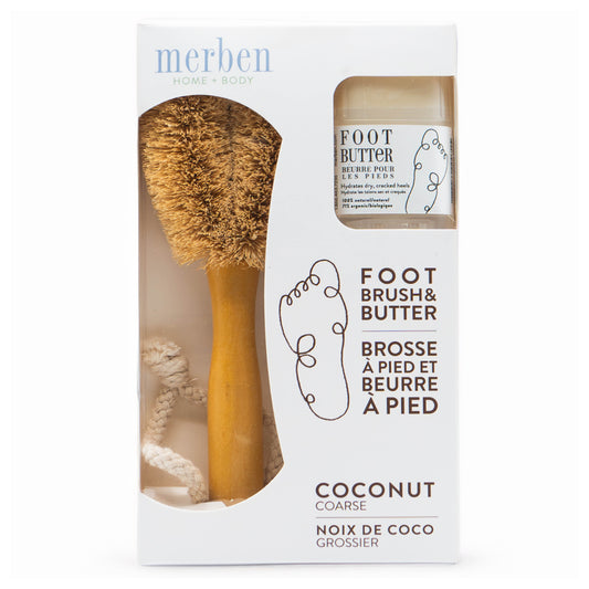Coconut Brush and Foot Butter - Set