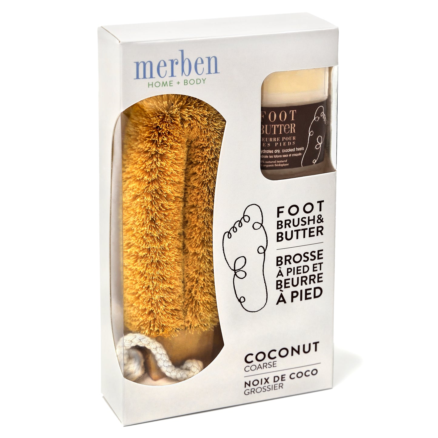 Coconut Brush and Foot Butter - Set