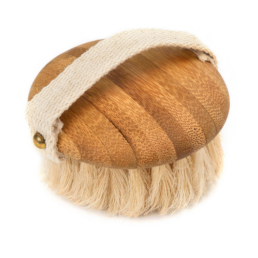 Jute Round Body Brush with Fabric Handle