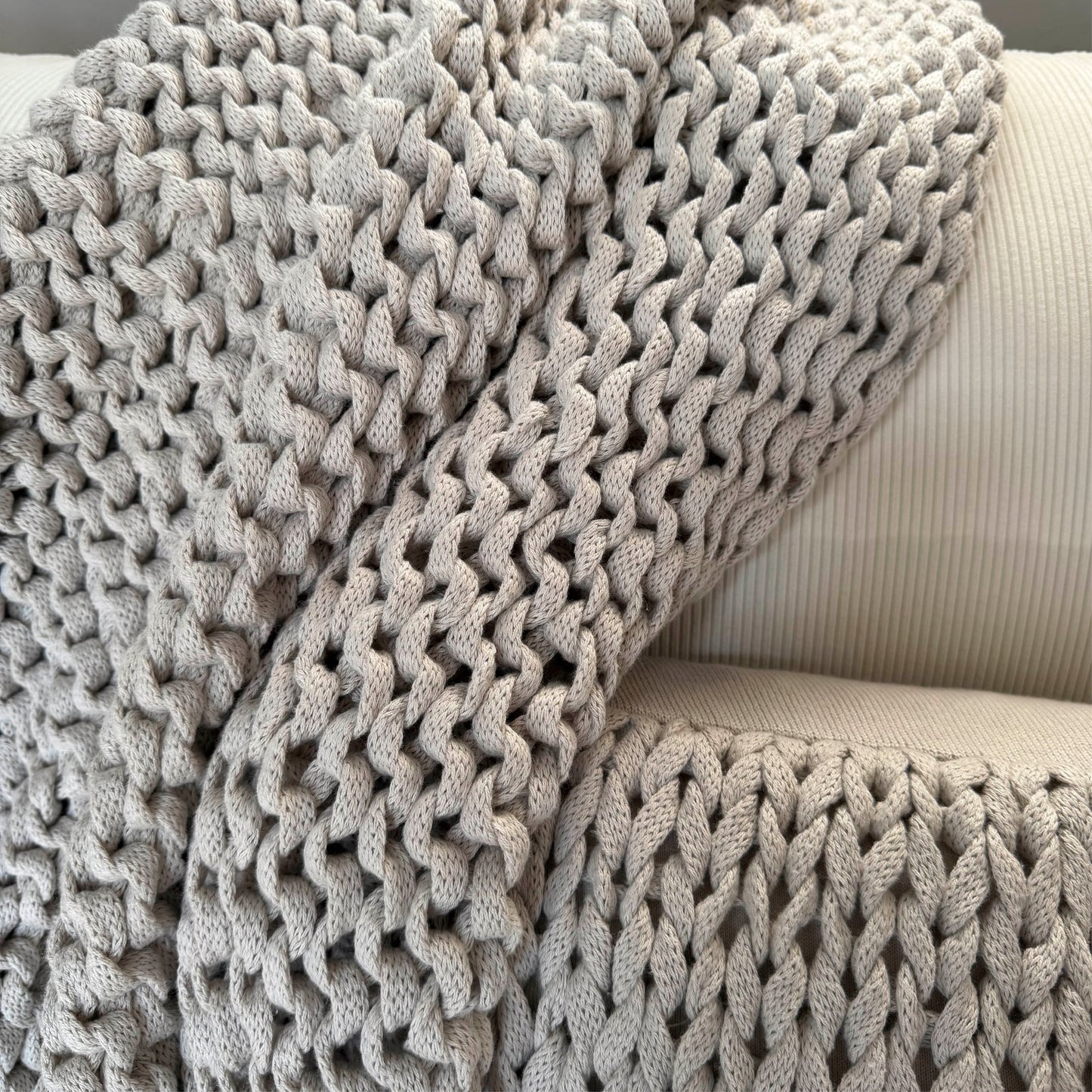 Rami Throw - Oatmeal