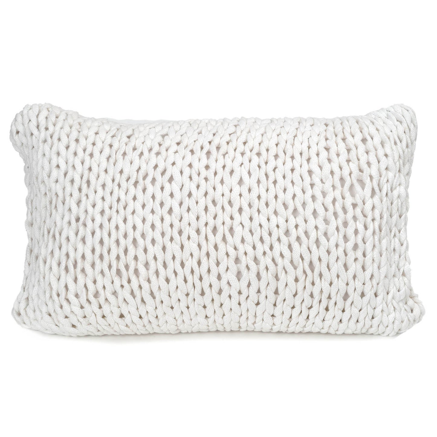 Rami Pillow - White 16"x24"