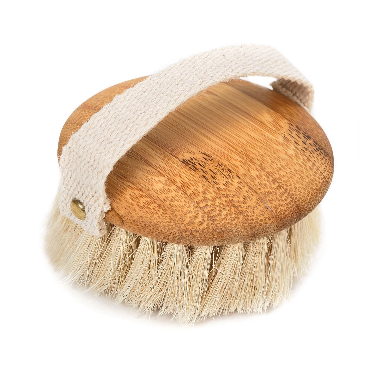 Sisal Round Body Brush with Fabric Handle