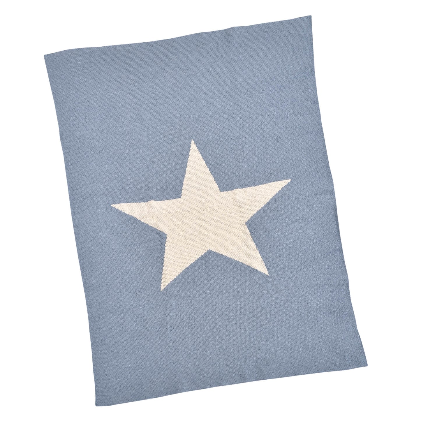 David Star Baby Blanket - Denim Blue