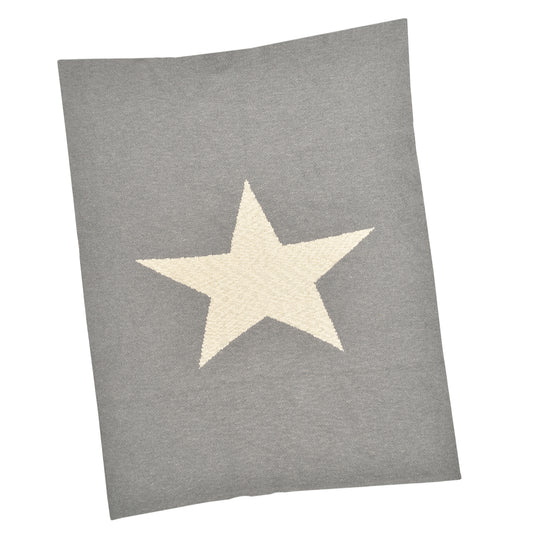 David Star Baby Blanket - Grey