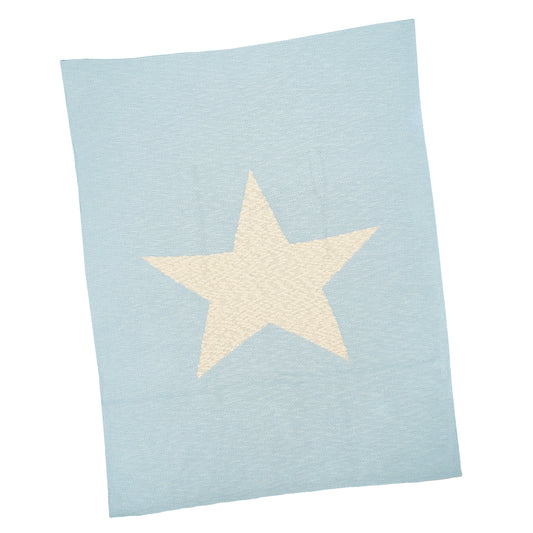 David Star Baby Blanket - Blue