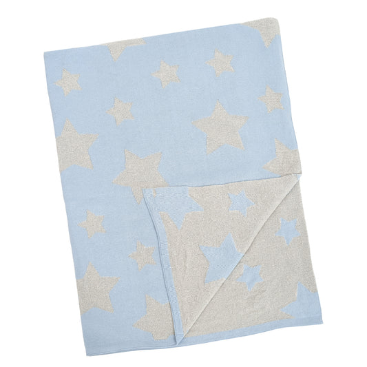 Kennedy Star Baby Blanket - Blue