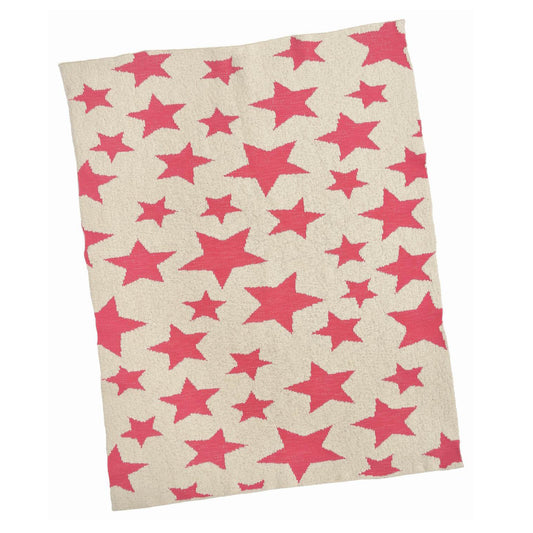 Taylor Stars Baby Blanket - Hot Pink