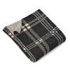 Oliver Plaid Throw - Black