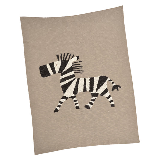 Zach Zebra Baby Blanket
